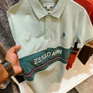 U.S Polo Assn. polo Sage Green Tshirt - Image 2