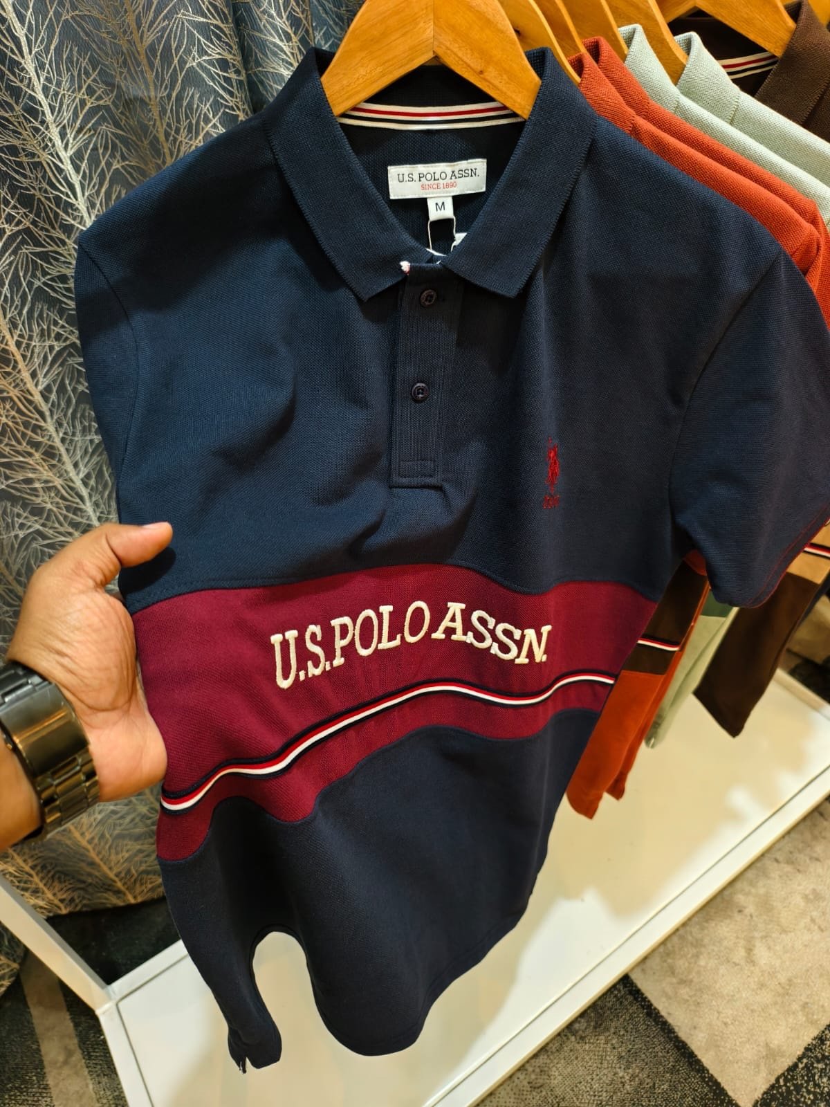 U.S Polo Assn. polo Navy Blue Tshirt - Image 1