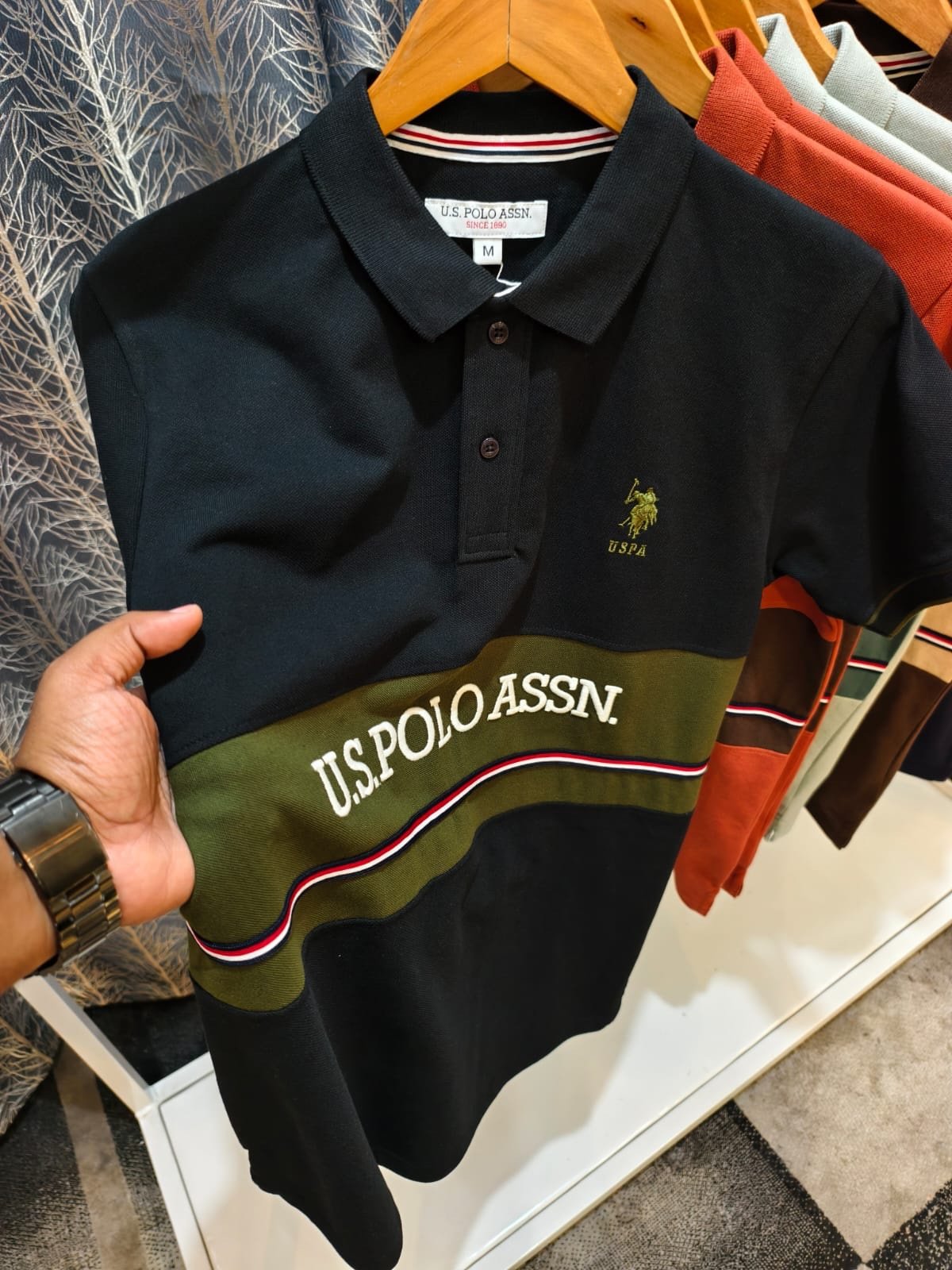 U.S Polo Assn. polo Black Tshirt - Image 5