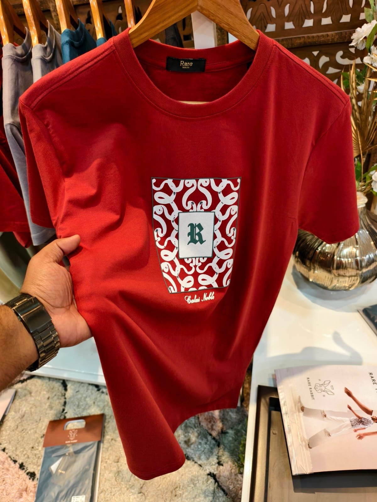 RARE RABBIT RED TSHIRT - Image 1