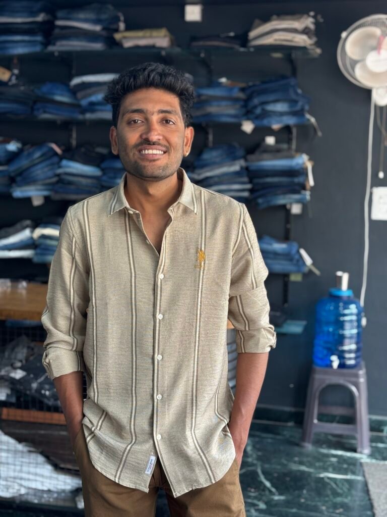 U.S Polo Assn. Cream Striped Shirt