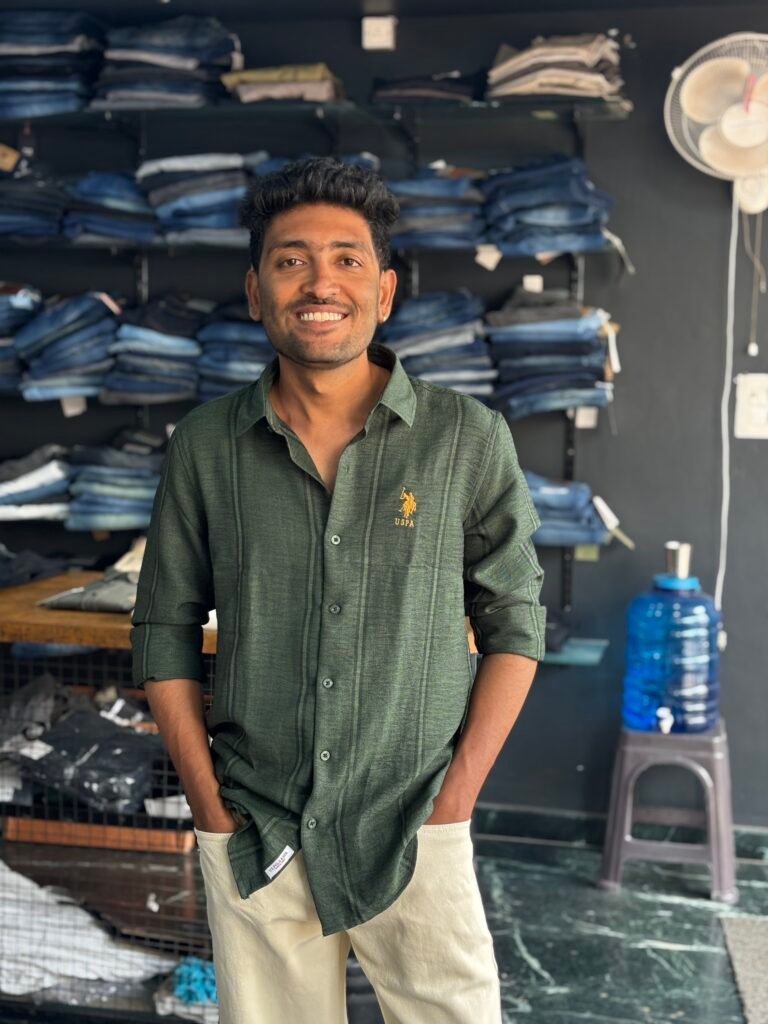U.S Polo Assn. Green Striped Shirt