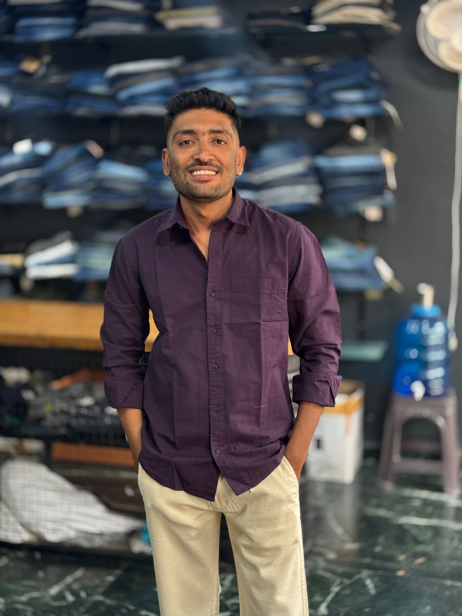 RARE RABBIT PURPLE SHIRT - Image 3
