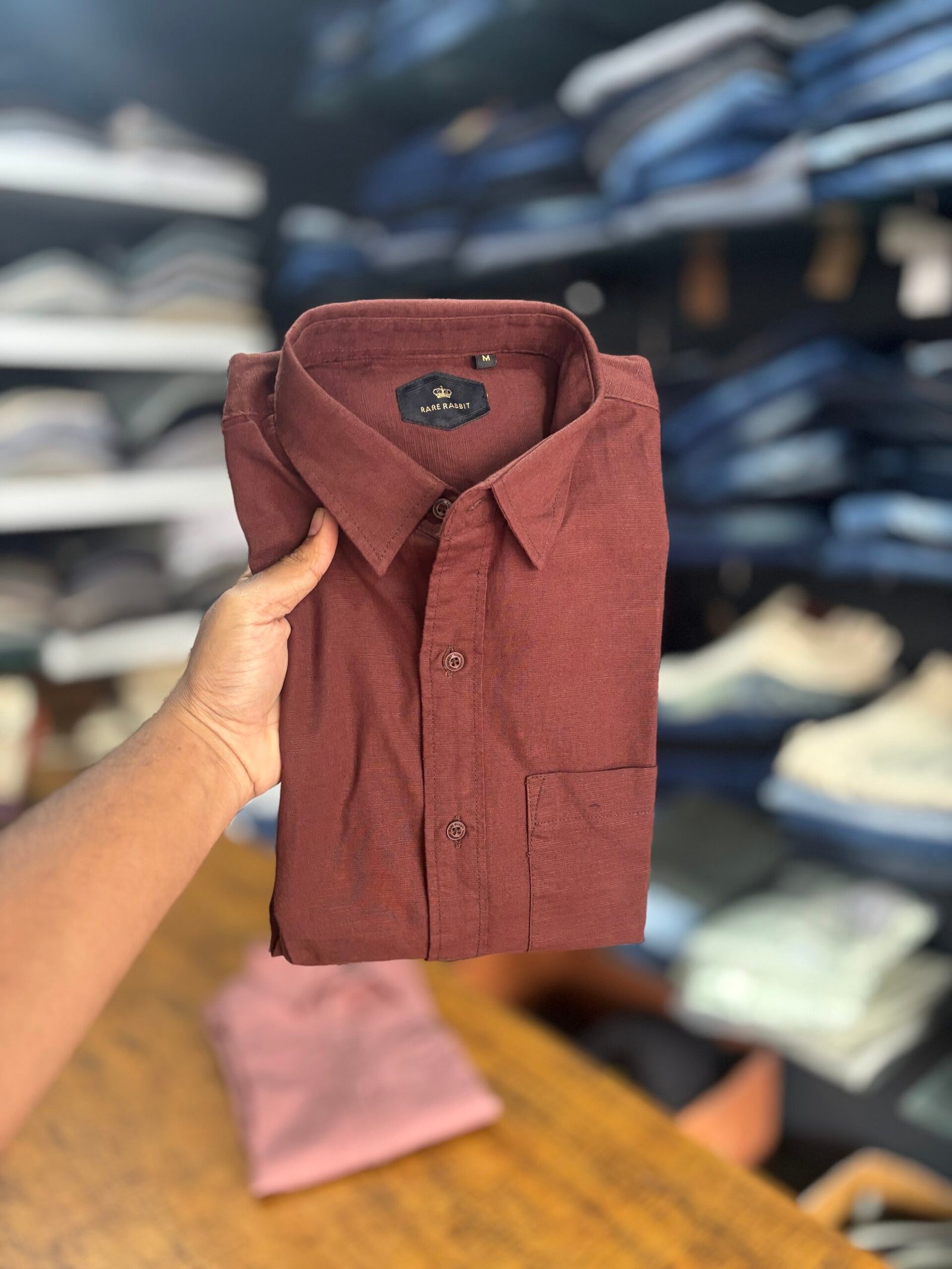 RARE RABBIT BROWN SHIRT - Image 2