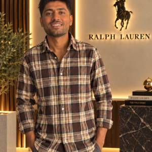 DARK BROWN CHECKS SHIRT - Image 2