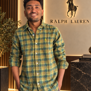 PARROT GREEN CHECKS SHIRT - Image 1