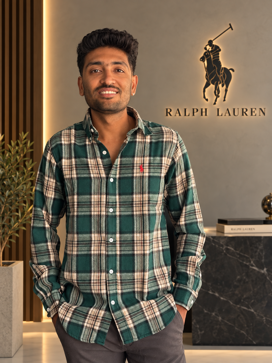 GREEN CHECKS SHIRT - Image 4