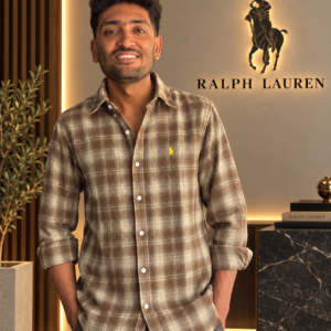 BROWN CHECKS SHIRT - Image 1